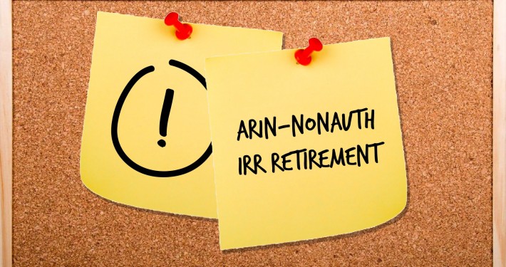 ARIN IPv4 NONAUTH IRR Retirement