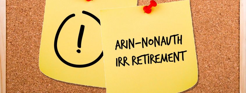 ARIN IPv4 NONAUTH IRR Retirement