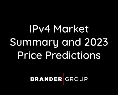 IPv4 Market Summary and 2023 Price Predictions