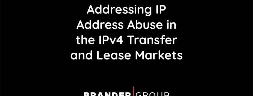 Addressing IP Address Abuse in the IPv4 Transfer and Lease Markets