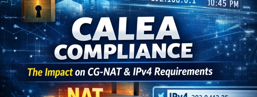 How CALEA Compliance Impacts CG-NAT & IPv4 Addressing
