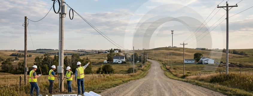 Editorial illustration for Ripple, Lyte, Brightspeed: The New Rural Build Math