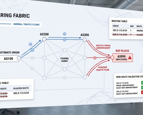 Editorial illustration for What Is BGP Hijacking? How Routing Attacks Work